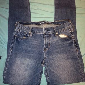 old navy mid rise skinny jeans